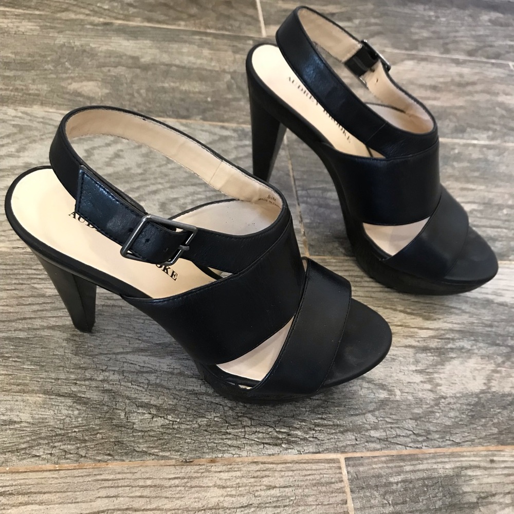 Black Leather Heels